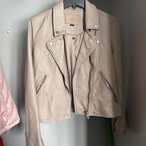 Blank NYC Light Beige Leather Jacket
